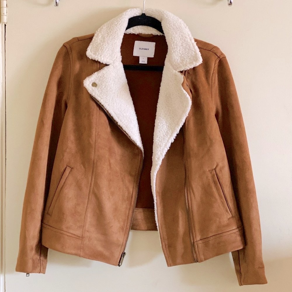 COPY - Old Navy Faux Fur-Lined Suede Jacket